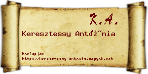 Keresztessy Antónia névjegykártya